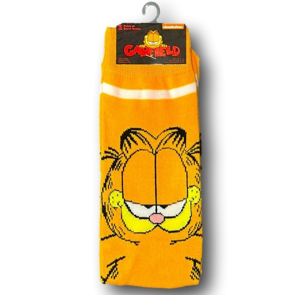 4/$25 Garfield Novelty Socks Unisex Cartoon Character Garfield New